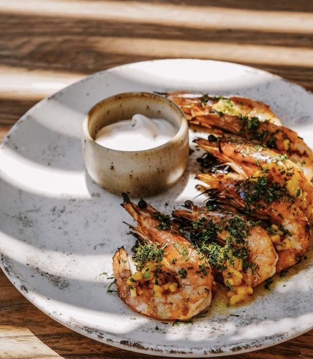 Seasonal seafood plates at FrenchJackpotChef